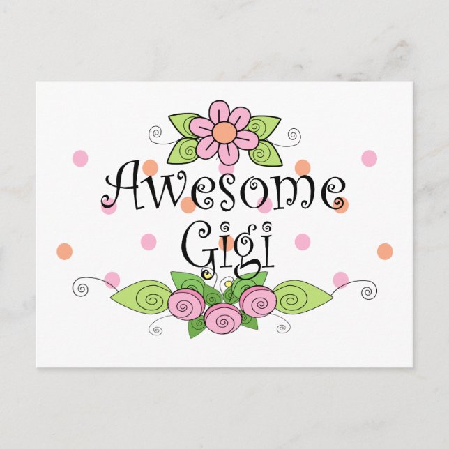 Cartão Postal Fantástico Gigi T-Shirt (Frente)