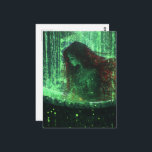 Cartão Postal Fantasy Beautiful Woman with Red Hair in Tub<br><div class="desc">A beautiful woman with red hair in a vintage tub fantasy AI generated art</div>