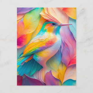 Cartão Postal Fantasy Birds Silk Bird