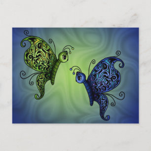 Cartão Postal Fantasy Butterflys
