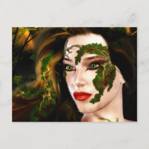Cartão Postal Fantasy Dryad da Floresta