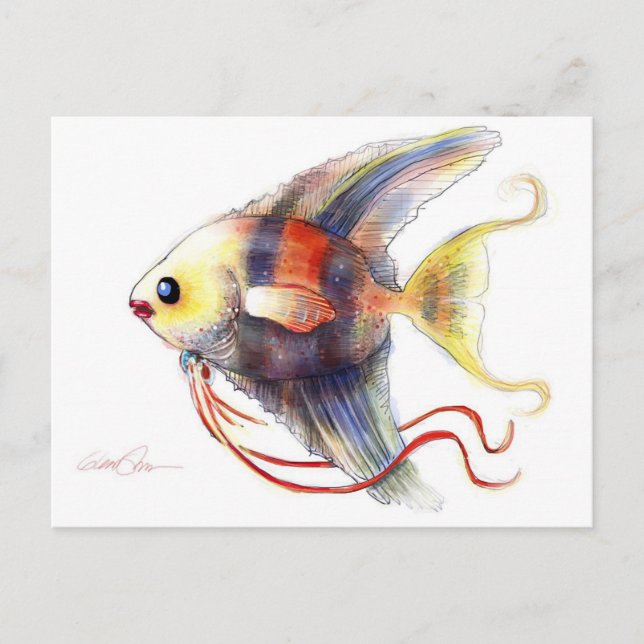 Cartão Postal Fantasy Fish: Angélica (Frente)
