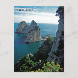 Cartão Postal Faraglioni Rocks, Ilha de Capri