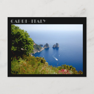 Cartão Postal Faraglioni Rocks, Ilha de Capri