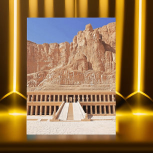 Cartão Postal Faraó do Antigo Egito Templo deir el bahri Dinasti