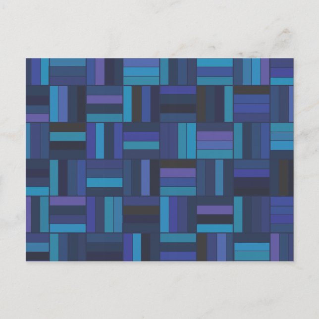 Cartão Postal Farinha Escuro Azul (Frente)