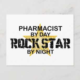 Cartão Postal Farmacêutico  Astro do Rock à Noite