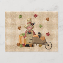 Cartão Postal Farmer Scarecrow