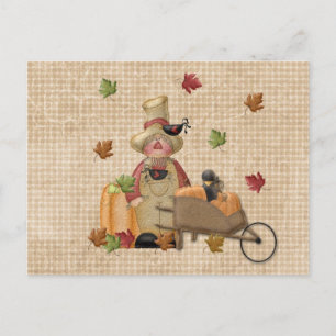 Cartão Postal Farmer Scarecrow