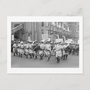 Cartão Postal Farmerettes vende obrigações WW1, 1910