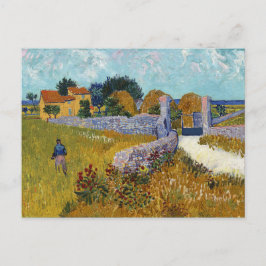 Cartão Postal Farmhouse in Provence (1888) por Vincent Van Gogh