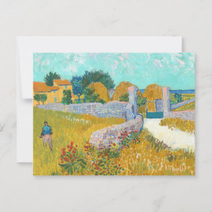 Cartão Postal Farmhouse in Provence por van Gogh:
