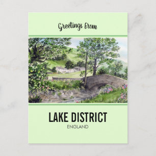 Cartão Postal Farmhouse perto de Third, Lake District, Inglaterr