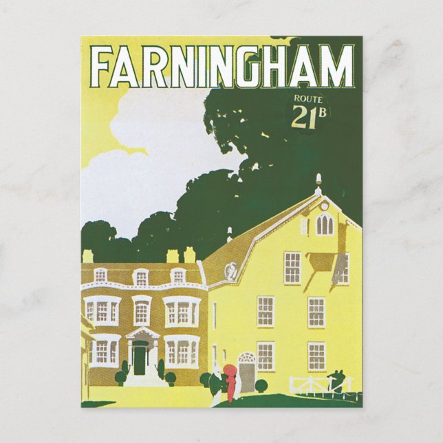Cartão Postal Farningham (Frente)