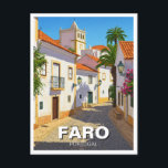 Cartão Postal Faro Portugal Algarve Viagem<br><div class="desc">O Algarve, a região mais meridional de Portugal, é conhecido pela sua costa respiratória, praias ouros, e charmosas aldeias lavadas. Com mais de 300 dias de sol por ano, é um dos principais destinos de praia da Europa, oferecendo desfiladeiros dramáticos, cavernas marítimas ocultas e águas cristalinas. A região é famosa...</div>