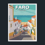 Cartão Postal Faro Portugal Algarve Viagem<br><div class="desc">O Algarve, a região mais meridional de Portugal, é conhecido pela sua costa respiratória, praias ouros, e charmosas aldeias lavadas. Com mais de 300 dias de sol por ano, é um dos principais destinos de praia da Europa, oferecendo desfiladeiros dramáticos, cavernas marítimas ocultas e águas cristalinas. A região é famosa...</div>