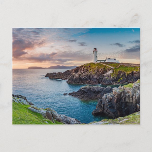 Cartão Postal Faróis | Farol de Fanad Head Irlanda (Frente)