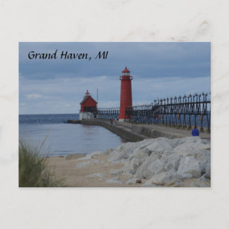 Cartão Postal Faróis Grand Haven