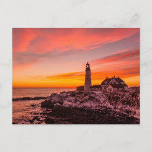 Cartão Postal Faróis   Portland Head Cape Elizabeth Maine