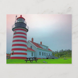 Cartão Postal Farol 28 de Maine