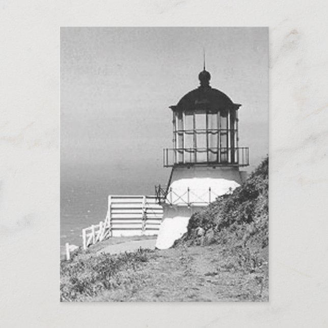 Cartão Postal Farol Cape Mendocino (Frente)