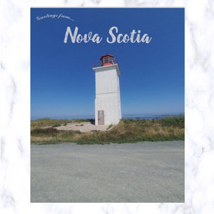 Cartão Postal Farol Caribou Nova Scotia