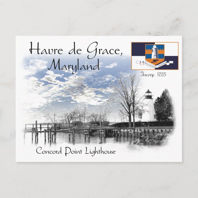 Cartão Postal Farol Concord Point (Frente)