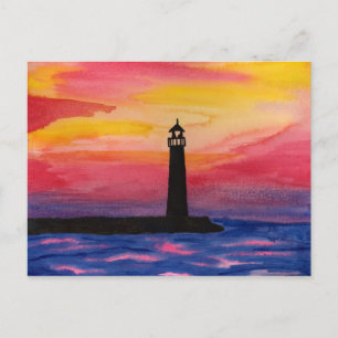 Cartão Postal Farol, condado de porta, WI