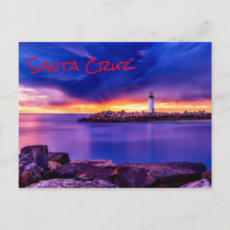 Cartão Postal Farol Cruz de Papais noeis Sunset