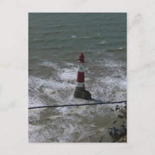 Cartão Postal Farol da Cabeça de Beachy, East Sussex.