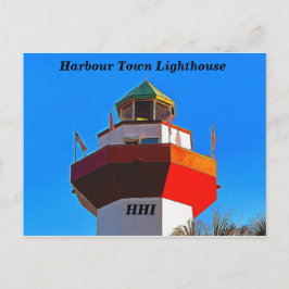 Cartão Postal Farol da Cidade de Hilton Head Harbor