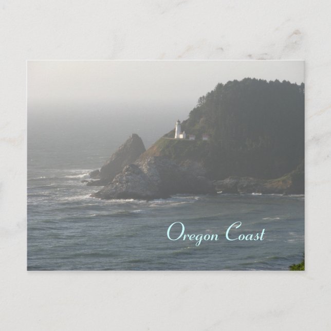 Cartão Postal Farol da Costa do Oregon (Frente)