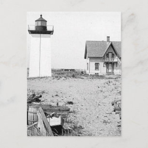 Cartão Postal Farol da extremidade da madeira