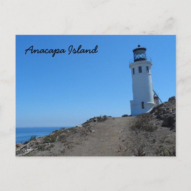Cartão Postal Farol da Ilha Anacapa (Frente)