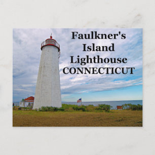 Cartão Postal Farol da Ilha de Faulkner, Cartão-postal de Connec
