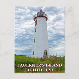Cartão Postal Farol da Ilha de Faulkner, Cartão-postal de Connec