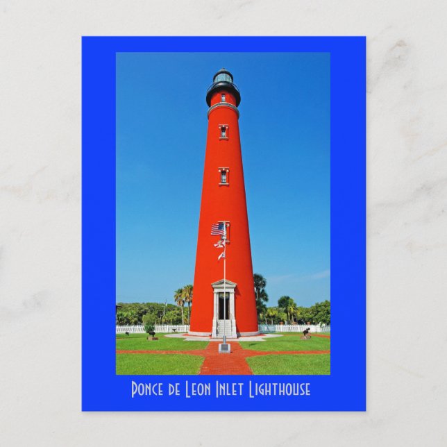 Cartão Postal Farol de admissão Ponce de Leon (Frente)