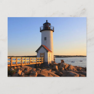 Cartão Postal Farol de Annisquam Gloucester Cape Ann