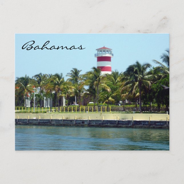 Cartão Postal farol de bahamas (Frente)