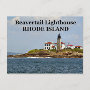 Cartão Postal Farol de Beavertail, Cartão-postal Rhode Island