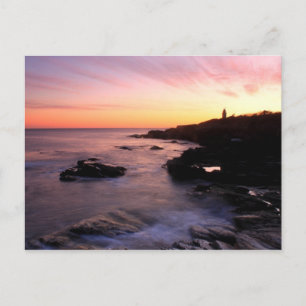 Cartão Postal Farol de Beavertail Ocean Bluff