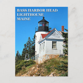 Cartão Postal Farol de Cabeça de Bass Harbor, Cartão-postal Main