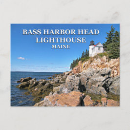 Cartão Postal Farol de Cabeça de Bass Harbor, Cartão-postal Main