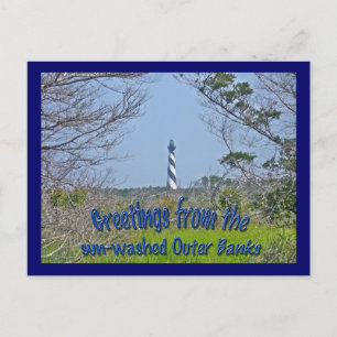 Cartão Postal Farol de Cape Hatteras da Série Wetlands
