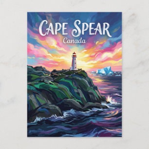 Cartão Postal Farol de Cape Spear Canadá