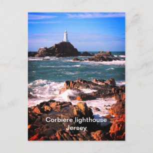 Cartão Postal Farol de Corbiere Jersey