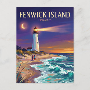 Cartão Postal Farol de Fenwick Island EUA