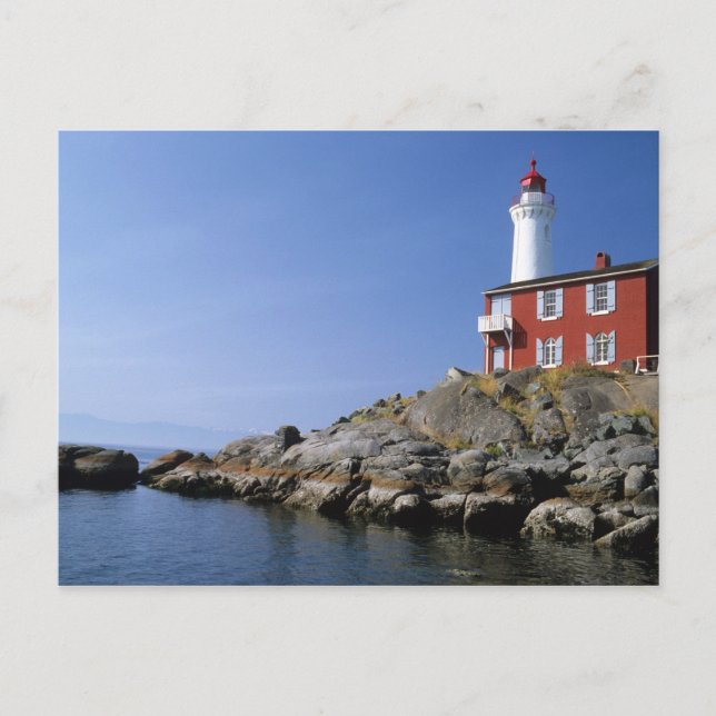 Cartão Postal Farol de Fisgard no Fort Rodd Hill (Frente)