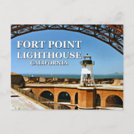 Cartão Postal Farol de Fort Point, Califórnia Cartão-postal
