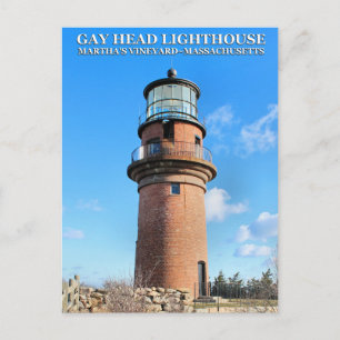 Cartão Postal Farol de Gay Head, Martha's Vineyard MA